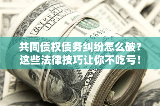 武汉共同债权债务纠纷怎么破？这些法律技巧让你不吃亏！