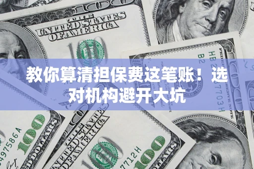 武汉教你算清担保费这笔账！选对机构避开大坑
