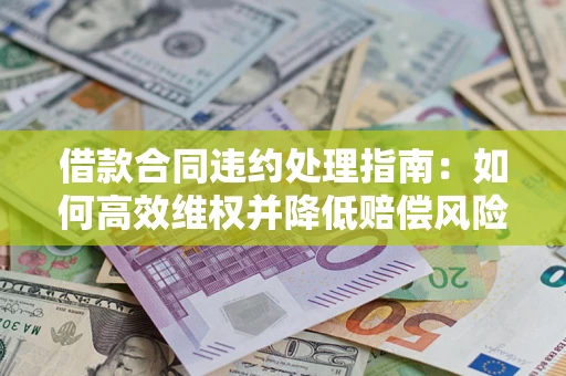 武汉借款合同违约处理指南：如何高效维权并降低赔偿风险？