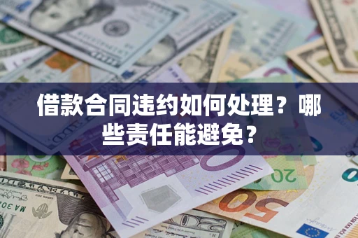 武汉借款合同违约如何处理？哪些责任能避免？