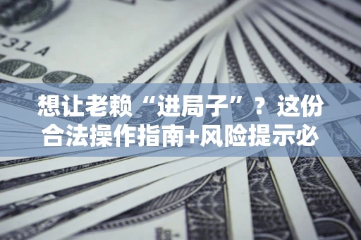 武汉想让老赖“进局子”？这份合法操作指南+风险提示必须看！