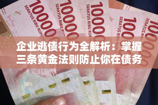 武汉企业逃债行为全解析：掌握三条黄金法则防止你在债务乱局中“踩雷”
